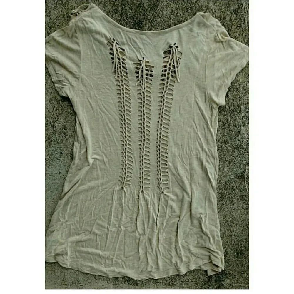 Buffalo Jeans destructed oversize tee. Size small - Picture 2 of 3